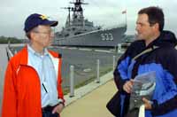 Nuckols briefs DASN  Don Schregadus at the Washington Navy Yard